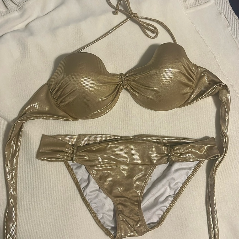 Gold Victoria’s Secret bikini